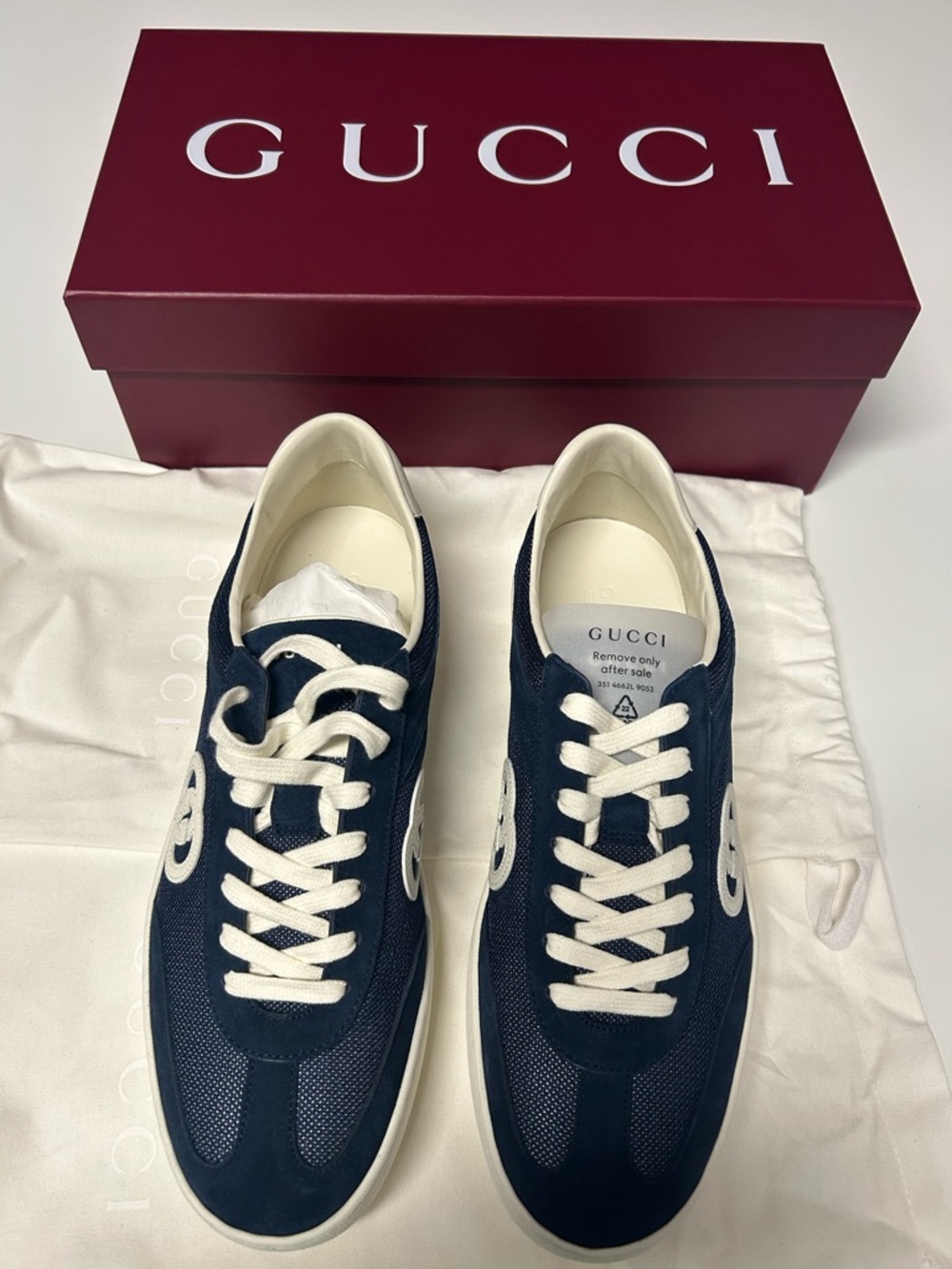 **AUTHENTIC** Gucci men’s sneakers w/box, dust bags, and extra laces!! - Picture 5 of 11